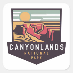 Nature's Masterpieces in Canyonlands National Park Square Sticker