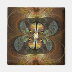 Natures Matrix Bumble Bee Abstract Magnet