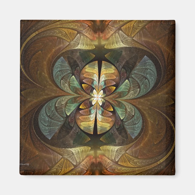 Natures Matrix Bumble Bee Abstract Magnet (Front)