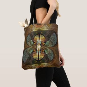 Natures Matrix Bumble Bee Abstract Tote Bag