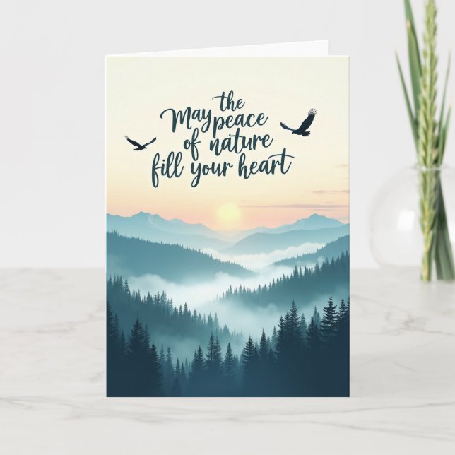 Natures Peace Birthday Card (Front)