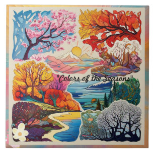 "Nature's Perfect Harmony" Ceramic Tile