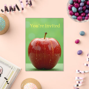 Nature's Perfect Red Acrylic Invitations