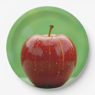 Nature's Perfect Red Paper Plate
