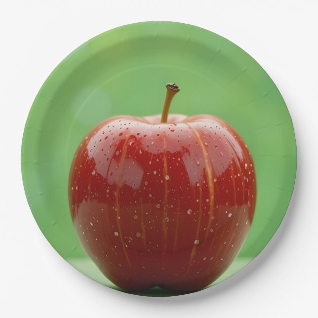 Nature's Perfect Red Paper Plate (Front)
