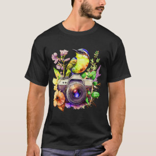 Natures Photography Love Flowers and Birds Watch C T-Shirt