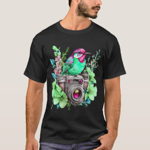 Natures Photography Love Flowers and Birds Watch C T-Shirt