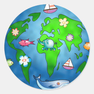 Natures Planet Classic Round Sticker