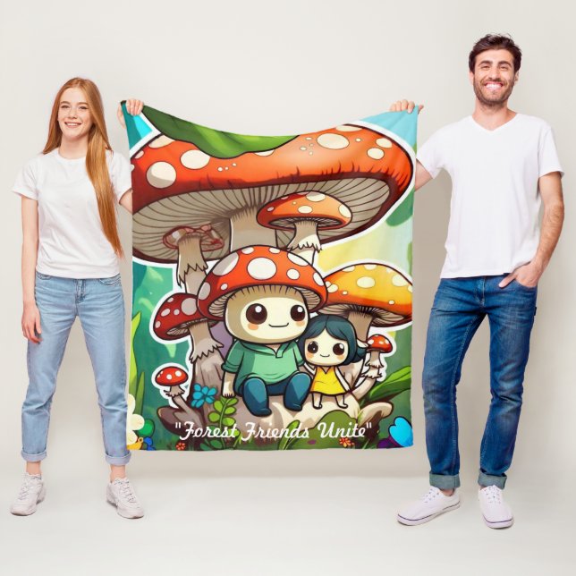 "Nature's Playful Side" Fleece Blanket (In Situ)