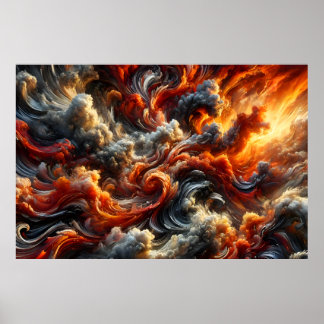 Nature's primal forces poster