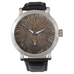 Nature's Quill: The Australian Echidna in Wood, Watch