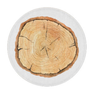 Nature's Rings: Tree Texture Triumph Cutting Board