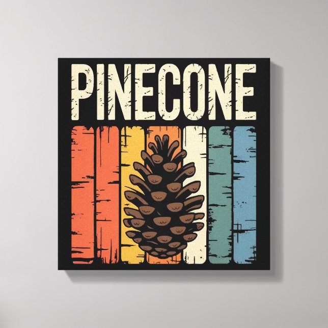 Natures Seed Pinecone Forest Core Canvas Print (Front)
