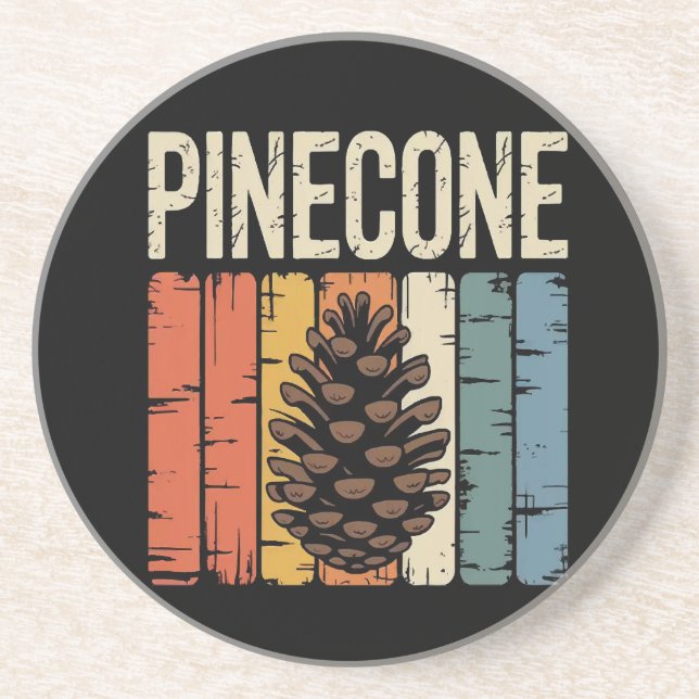 Natures Seed Pinecone Forest Core Coaster (Front)