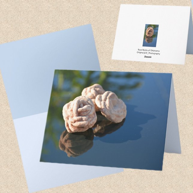 Nature's Stone Roses Photographic Blank Note Card (Creator Uploaded)