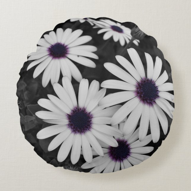 Nature's Subtle Contrast Round Cushion (Front)