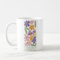 nature's symphony colourful minimalist retro flowe