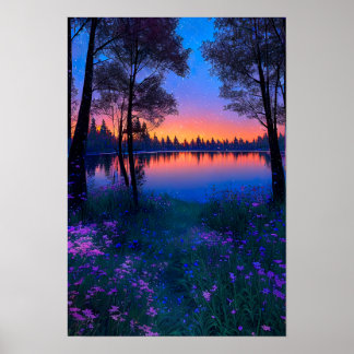 Nature's Symphony, Starlit Night Poster