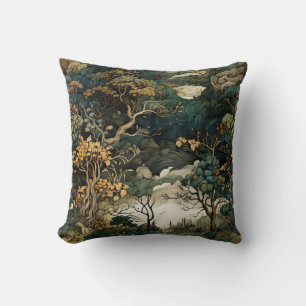 Nature's Tapestry Throw Pillow