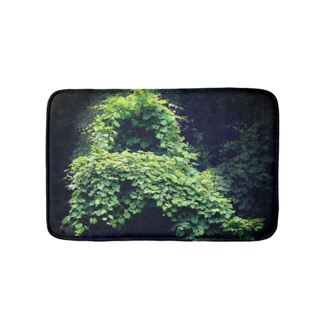 Nature's Throne Wild Leafy Vines  Bath Mat (Front)