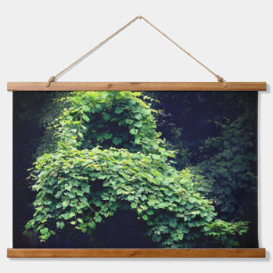 Nature's Throne Wild Leafy Vines Hanging Tapestry