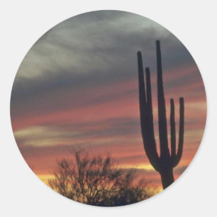 Nature'S Wand With Many Arms Classic Round Sticker
