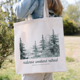 Nature's Weekend Retreat Forest Bachelorette Tote Bag