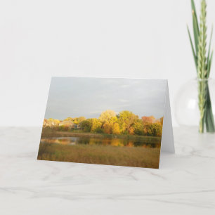 Nature's Widow Fall Colours Greeting Card