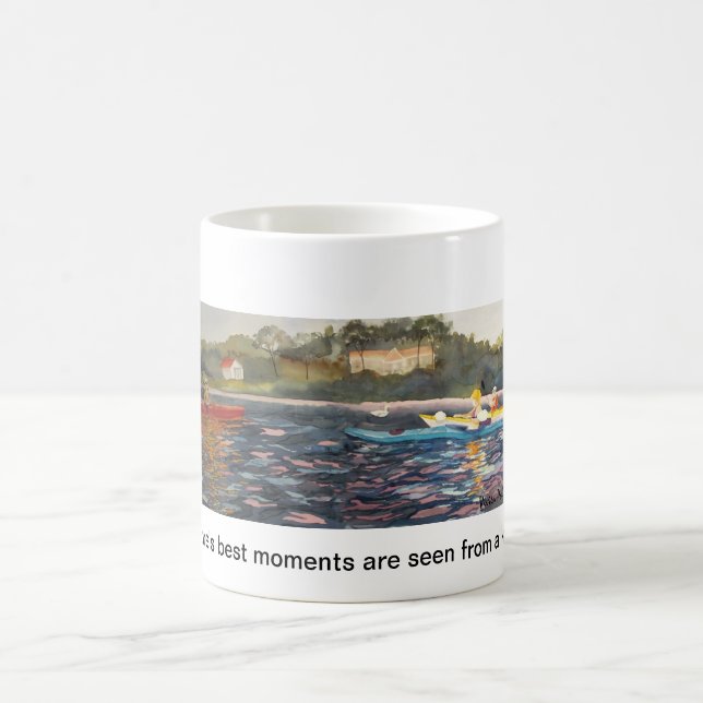 Natures's best moments are seen from a kayak coffee mug (Center)