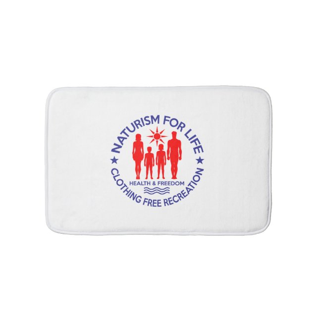 Naturist - Naturism For Life Bath Mat (Front)