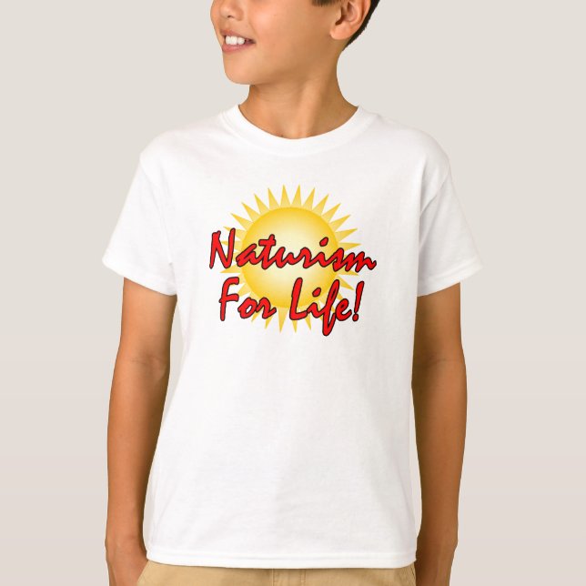 Naturist - Naturism For life T-Shirt (Front)