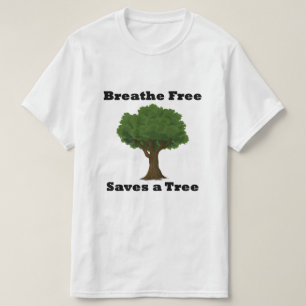 Naturist T-shirt "Saves the Earth"