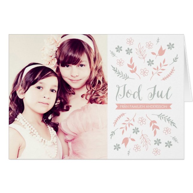 Naturlig jul hälsning (Front Horizontal)