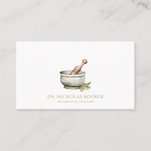 Naturopathic Doctor Mortar Pestle  Business Card