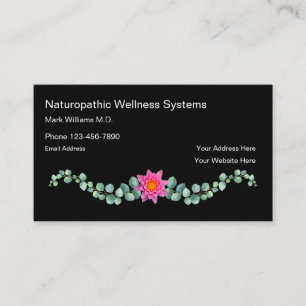 Naturopathic Medical Doctor Natural Design Business Card