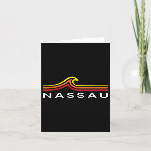 Nau Bahamas Waves Vintage Mens Womens Girls Boys S Card