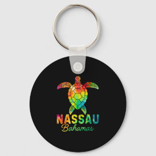 Nau Hamas Tie Dye Sea Turtle Hamas Beach Vacation  Key Ring