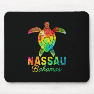 Nau Hamas Tie Dye Sea Turtle Hamas Beach Vacation  Mouse Pad