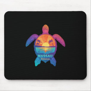 Nau Hamas Tie Dye Sea Turtle Hamas Beach Vacation Mouse Pad