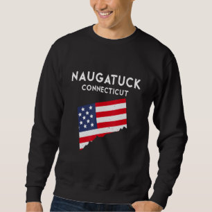 Naugatuck Connecticut USA State America Travel Con Sweatshirt
