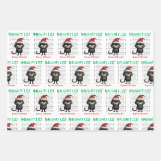 Naught List Repeat Offender Gift Wrap