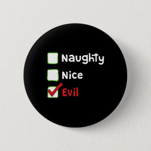 Naughty6 6 cm round badge
