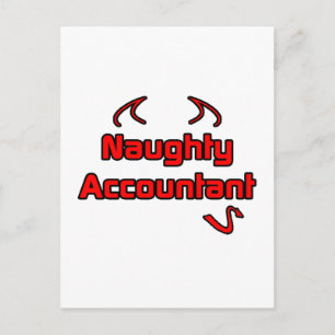 Naughty Accountant Postcard