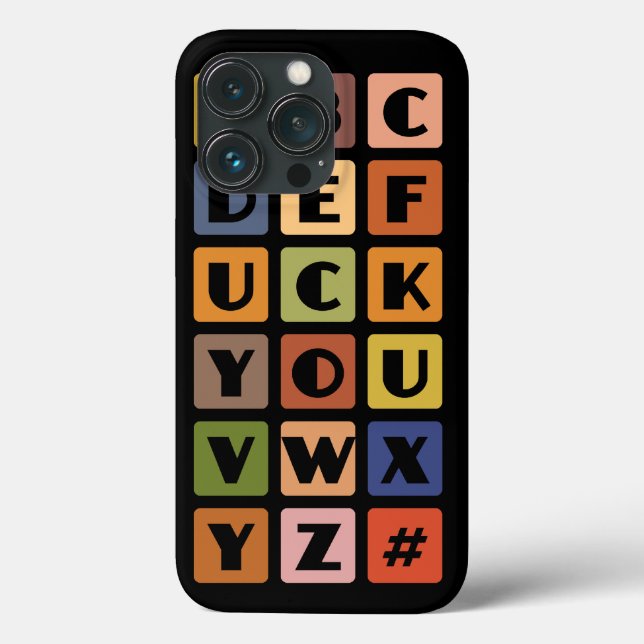 Naughty Alphabets Blackberry Bold case (Back)