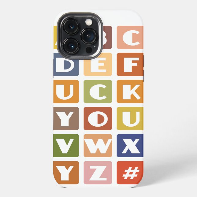 Naughty Alphabets iPhone 4 case-mate Case (Back)