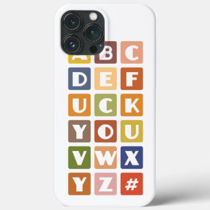 Naughty Alphabets iPhone 4 case-mate 13 Pro Max Case