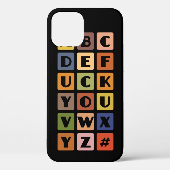Naughty Alphabets iPhone 4 case-mate Case (Back)
