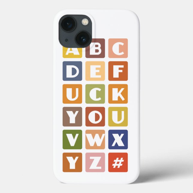Naughty Alphabets iPhone case-mate Case (Back)