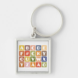 Naughty Alphabets key chain