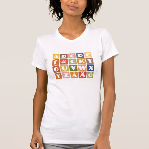 Naughty Alphabets shirt – choose style & colour